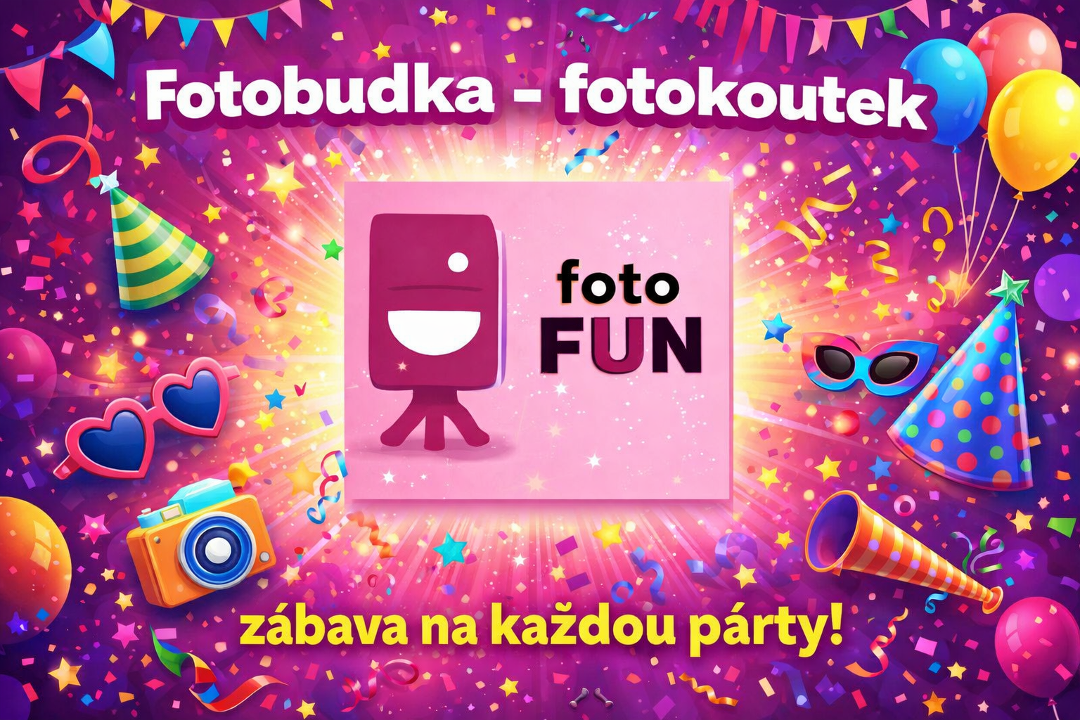 Fotobudka nebo také fotokoutek, dnes již celkem běžné zpestření svatební oslavy. A co vy, už máte vybrán svůj fotokoutek ?